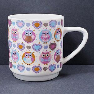 Owls by Creative Tops Porcelain 10 oz. Coffee Mug Cup Multicolor